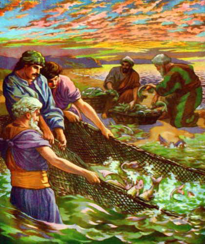 Catching 153 fish Miracles of Jesus